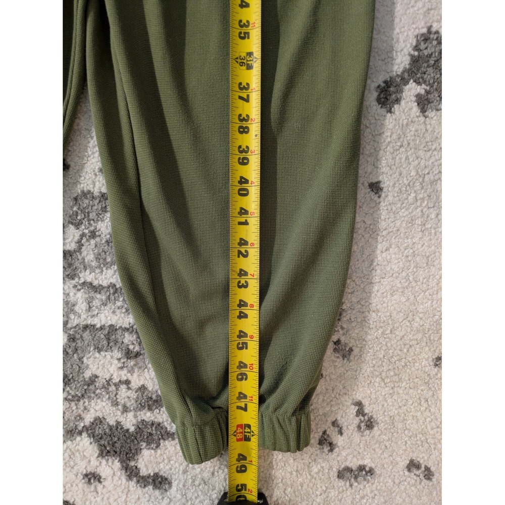 Halara Jumpsuit Overalls Size XL Green Jogger Leg Adjustable Waffle Knit‎ - Picture 7 of 7